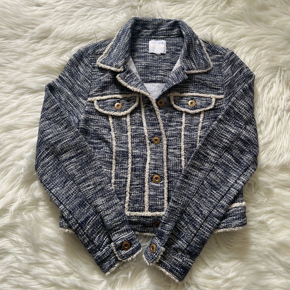 Anthropologie Ett Twa woven trucker jacket - Picture 3 of 10